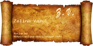 Zelina Vazul névjegykártya